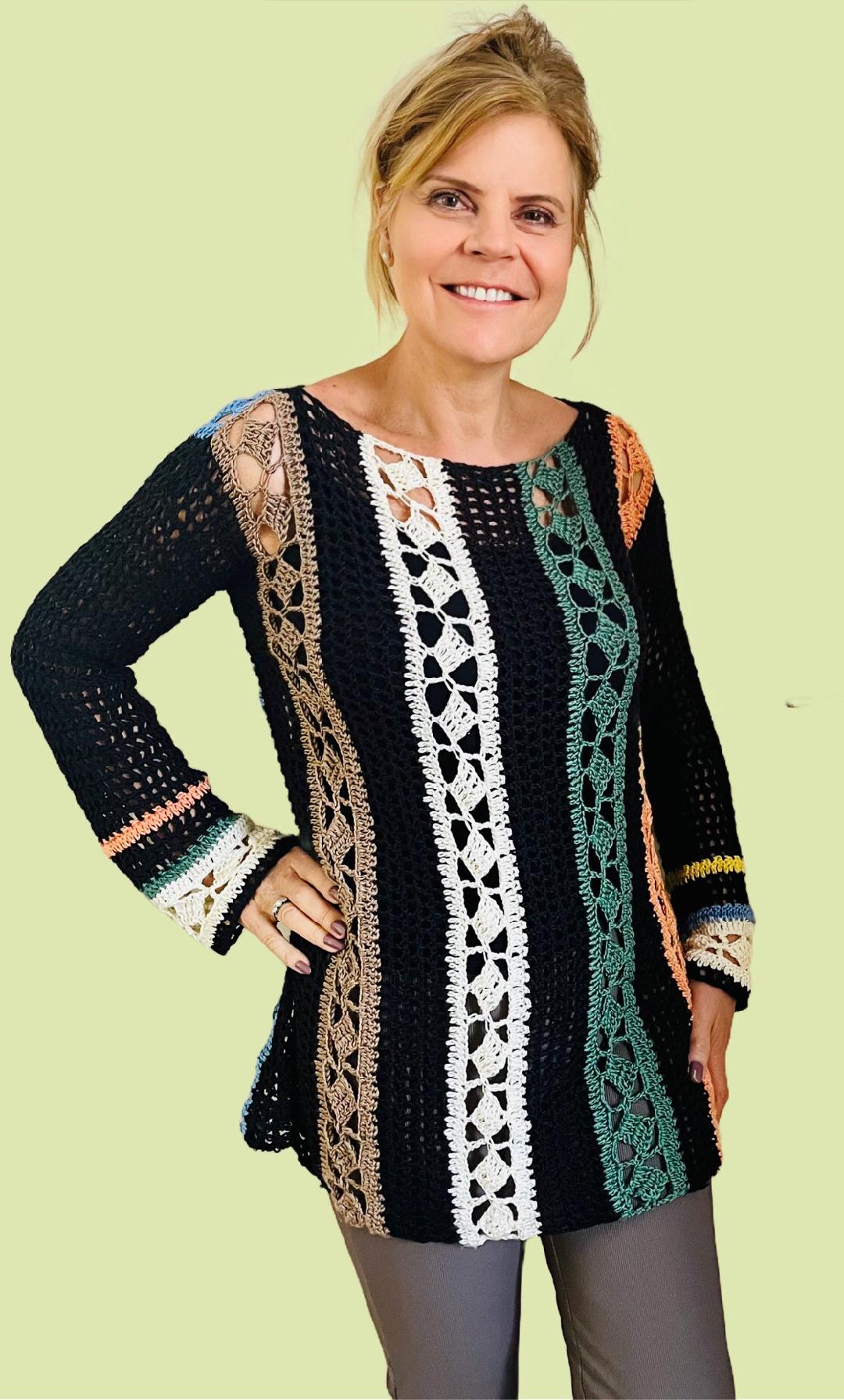 Dynamic Tunic - Crochet PATTERN English US terms