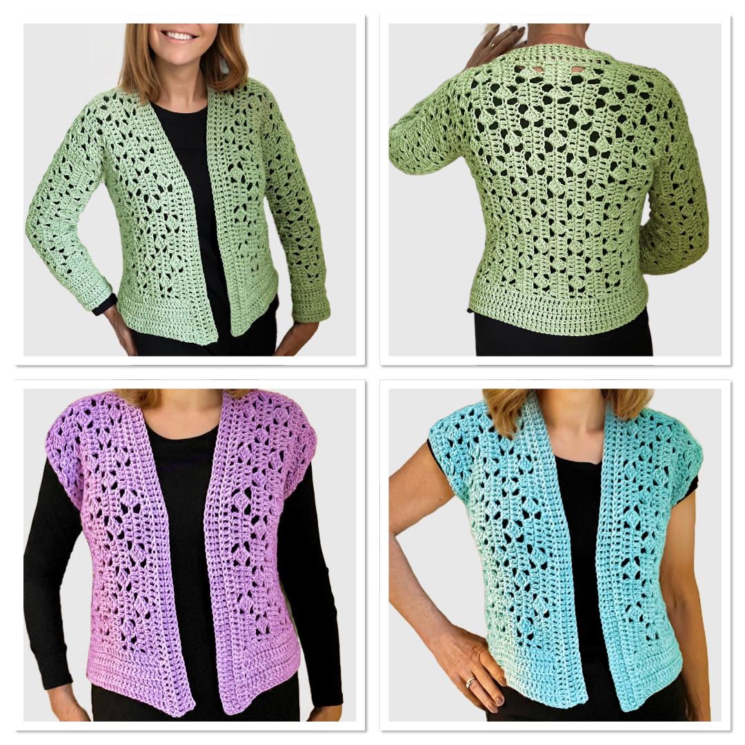 Double Crochet All The Way Cardigan - Crochet PATTERN