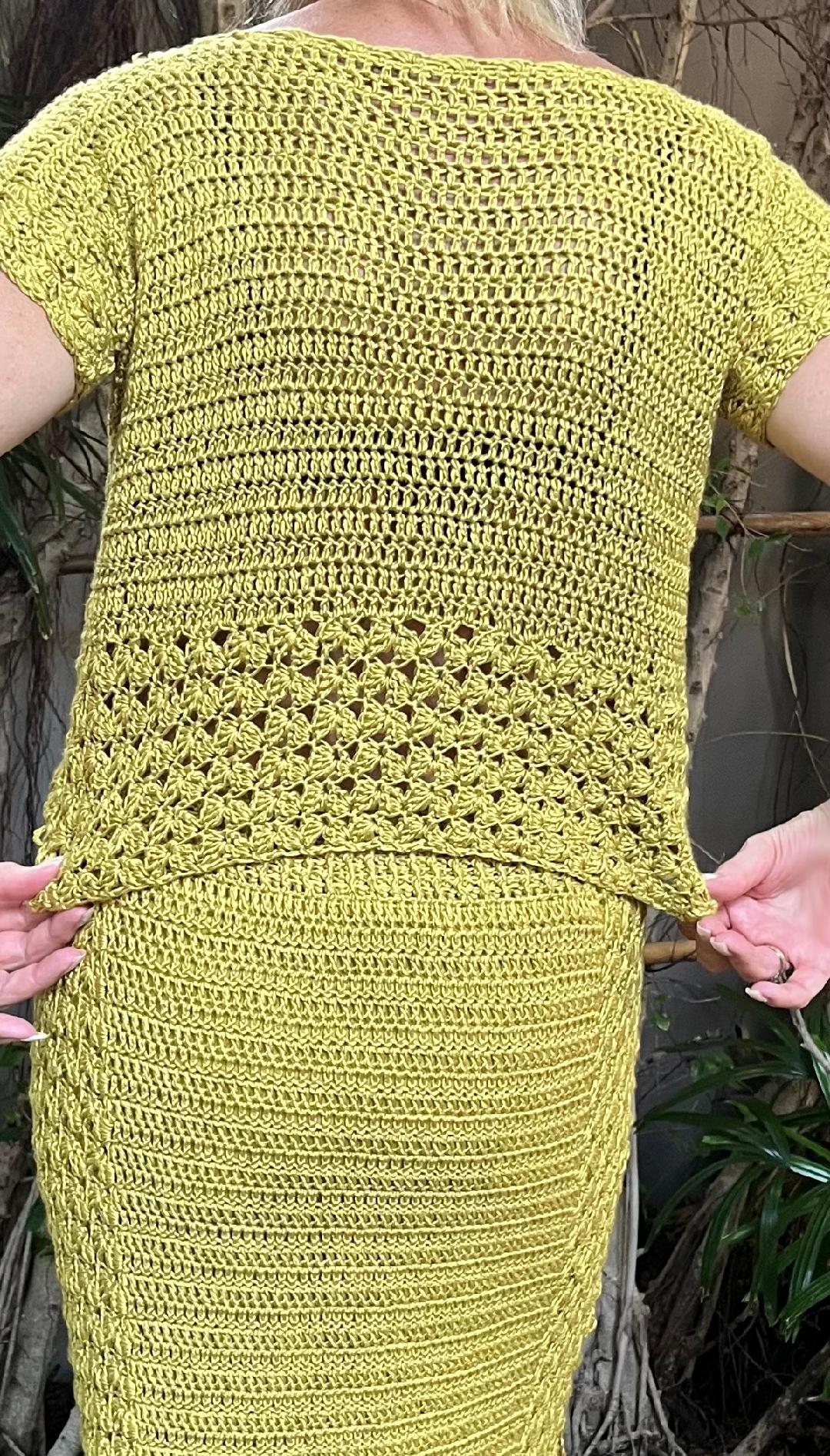 Lovely CJ 2 piece set - Crochet PATTERN - English US Terms