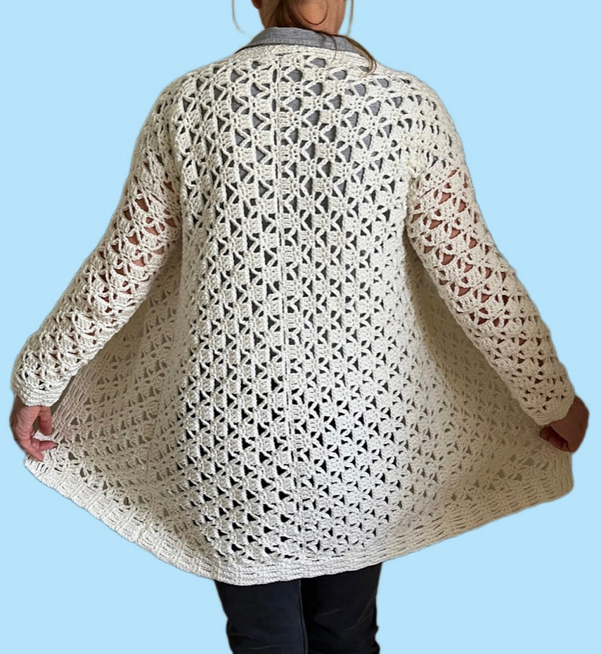 Avani Cardi - Crochet PATTERN - English USA