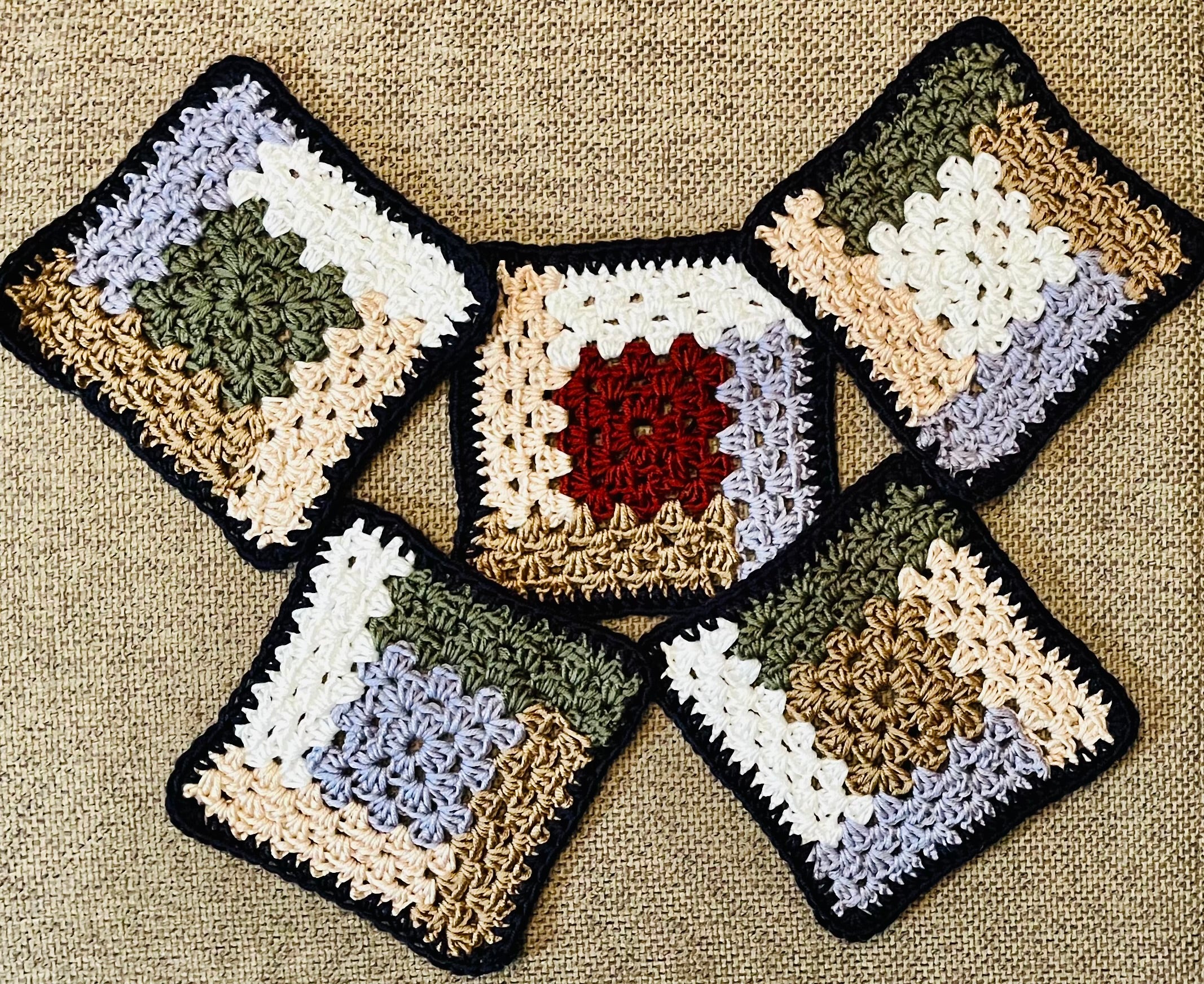 20 Harmonious Squares - Crochet PATTERN - US Terms