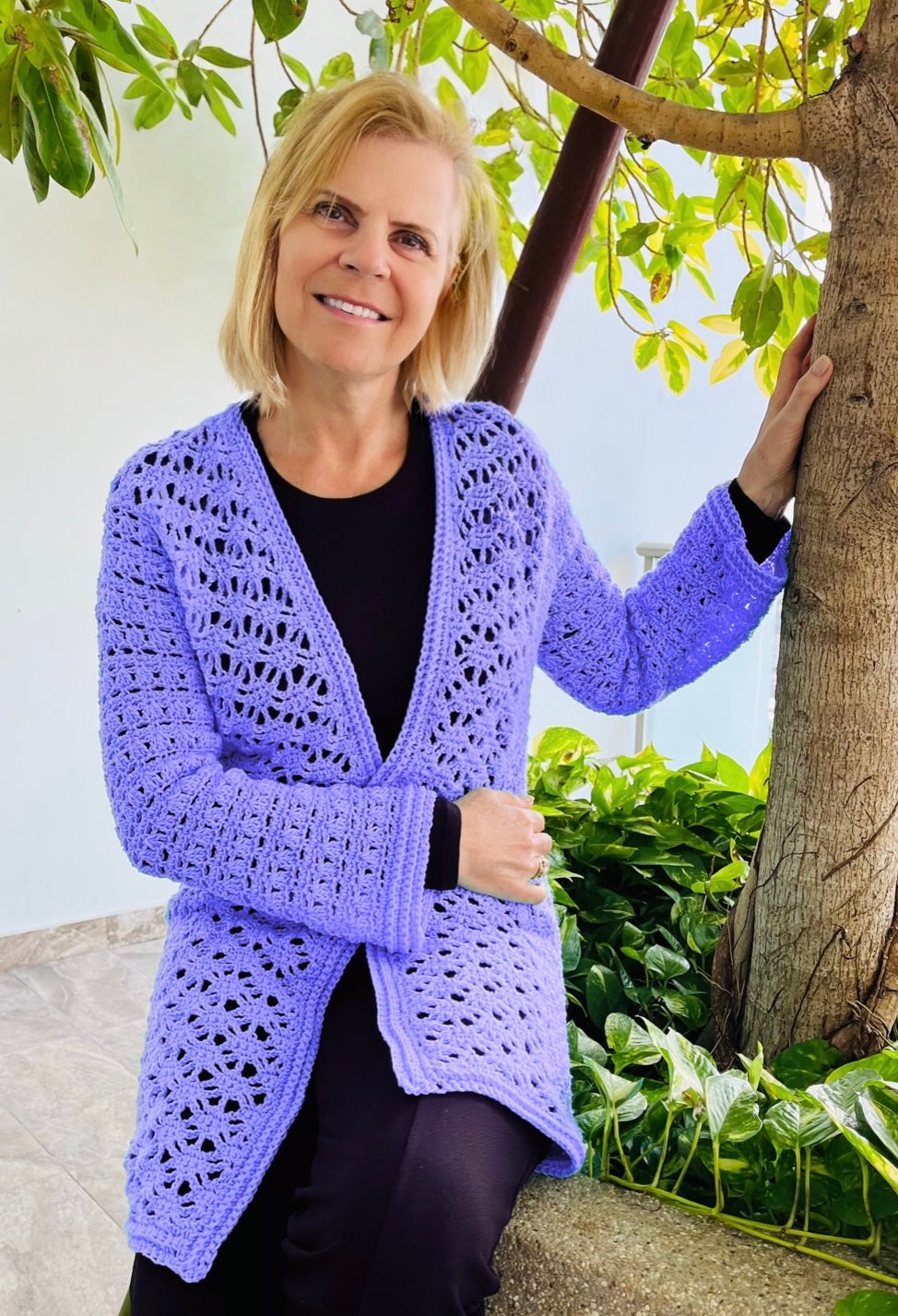 Surrounded By Stars - Cardigan - Crochet PATTERN - English USA -digital pdf