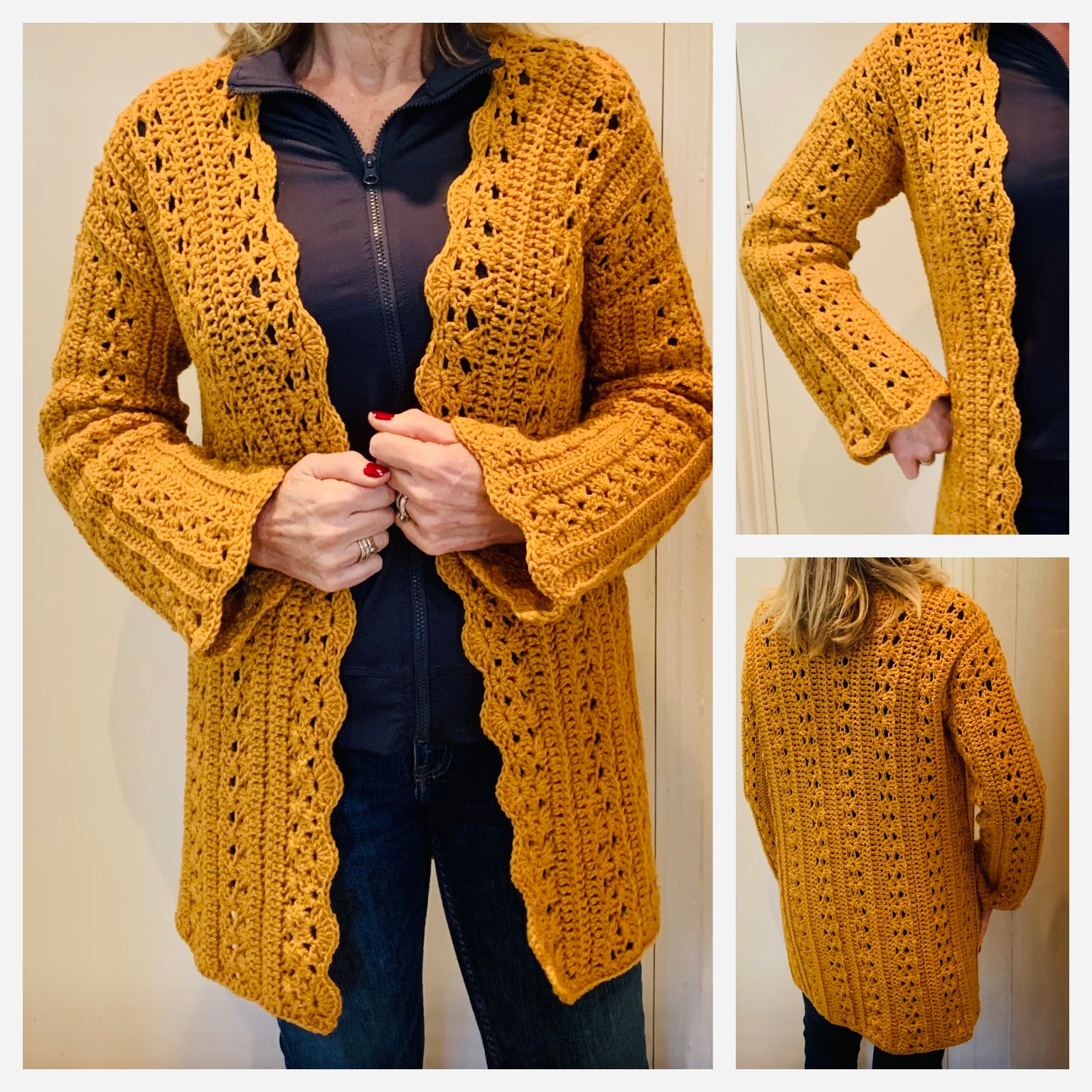 Dare to be different Cardigan - Crochet PATTERN English USA