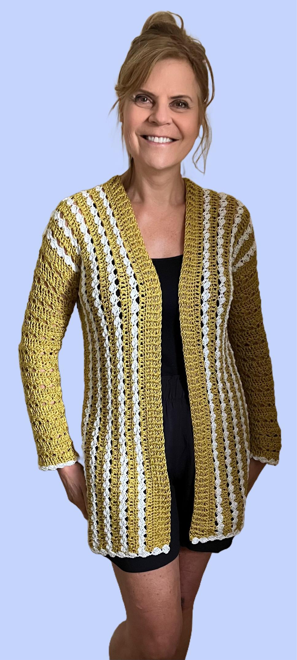 Glow Cardi Glow-Crochet Cardigan-English US