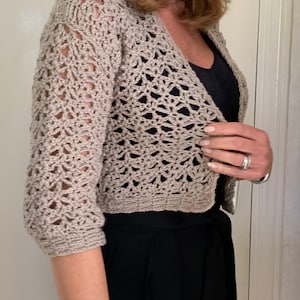 Go with the Flow Bolero - Crochet Pattern English USA