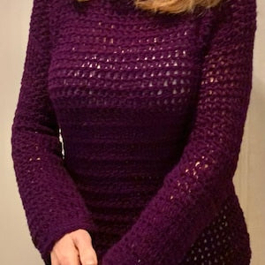 Wrapped in Chains Sweater - Crochet Pattern English USA