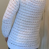 EZ Breezy White Sweater - Crochet Pattern English USA