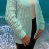 Warm in Waves Cardigan - Crochet Pattern English USA