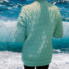 Warm in Waves Cardigan - Crochet Pattern English USA