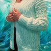 Warm in Waves Cardigan - Crochet Pattern English USA