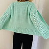 Happy Hearts Cardigan - Crochet Cardigan English USA