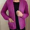 Cloud 9 Cardi, Crochet Cardigan Pattern, English USA