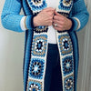 Long Square Affair Cardigan - Crochet Pattern English USA