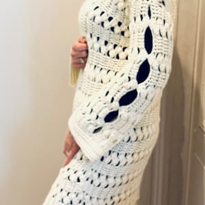 Peekaboo Cardigan - Crochet Pattern English USA