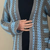 Jazzy Cardi-Crochet PATTERN-Cardigan-English USA