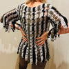 Avant Garde Sweater-Crochet Pattern-English USA