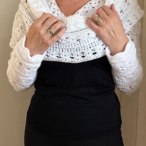 Two Elegant Shawls with Sleeves - Crochet Pattern English USA