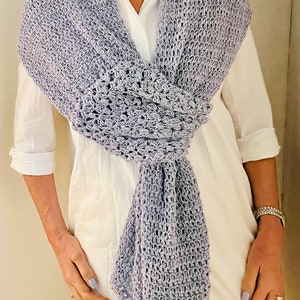 Its a Wrap Slip Knot Summer Shawl - Crochet PATTERN English USA