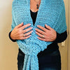 Its a Wrap Slip Knot Summer Shawl - Crochet PATTERN English USA