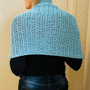 Its a Wrap Slip Knot Summer Shawl - Crochet PATTERN English USA