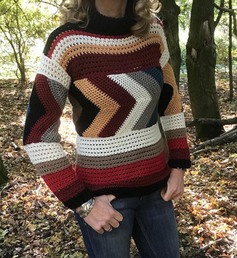 My Way Sweater - Crochet Pattern English USA