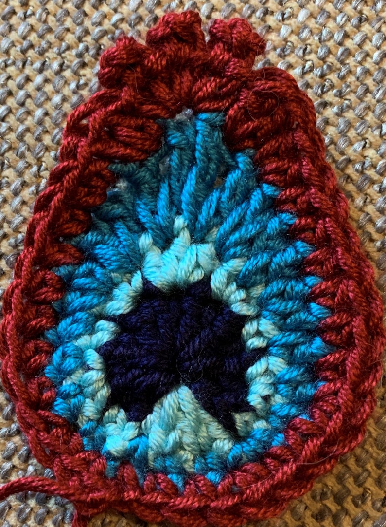Proud as a Peacock Top Crochet Pattern English USA