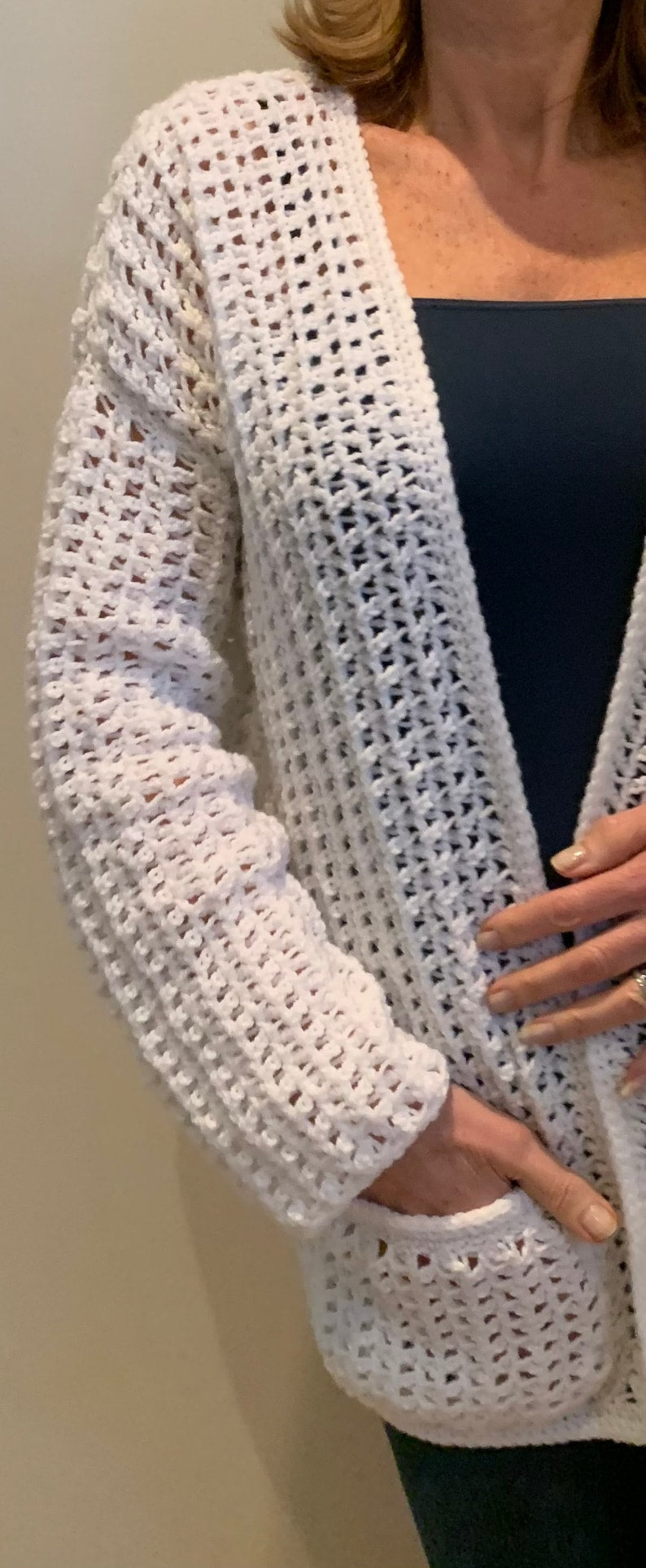 Wrapped  In Tiny Chains Cardigan - Pattern English USA