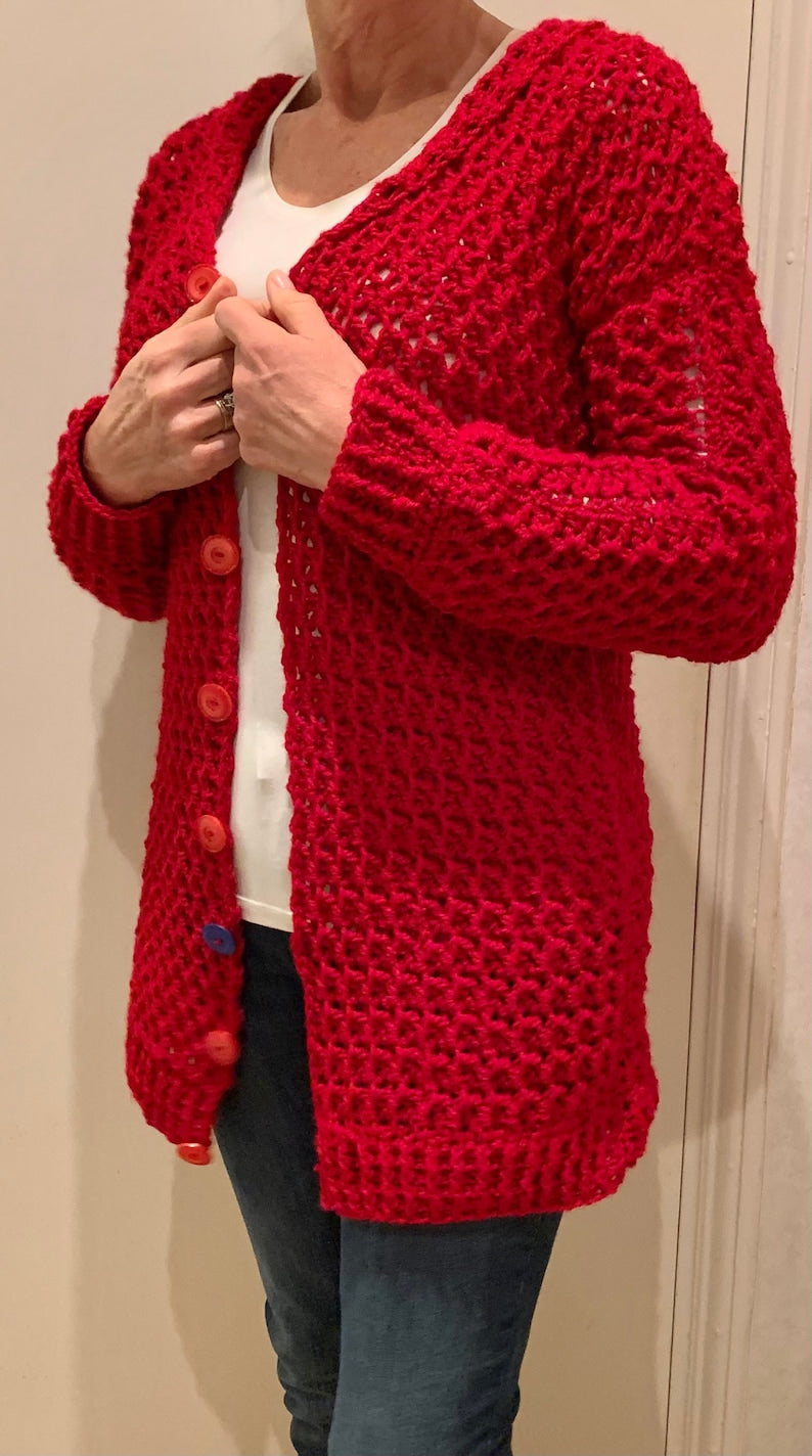 Awesome American Sweater, Crochet pattern English US