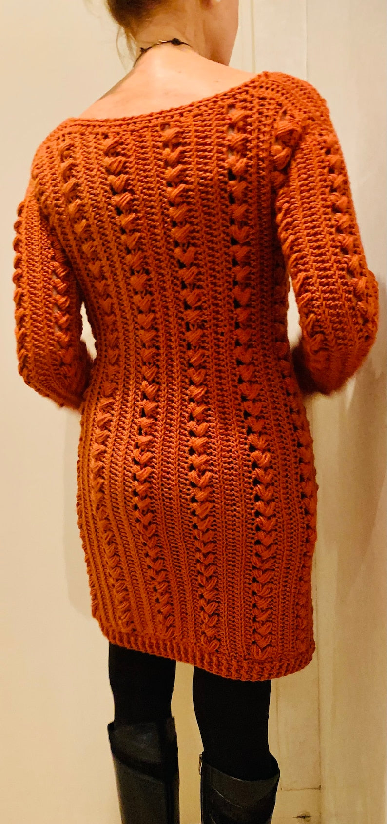 Darling Danish Dress & Sweater - Crochet Pattern English USA