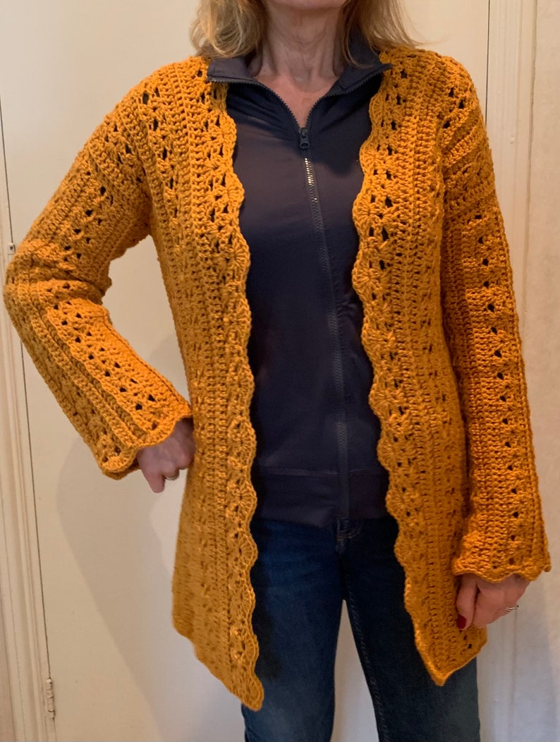 Dare to be different Cardigan - Crochet PATTERN English USA