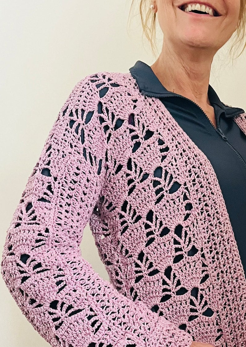 Queen of the Cardigans - Crochet Pattern English US terms