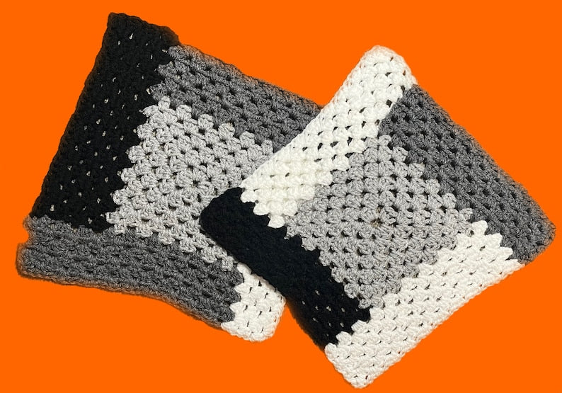 Artistic Blocks Sweater Blanket-Crochet Pattern-USA