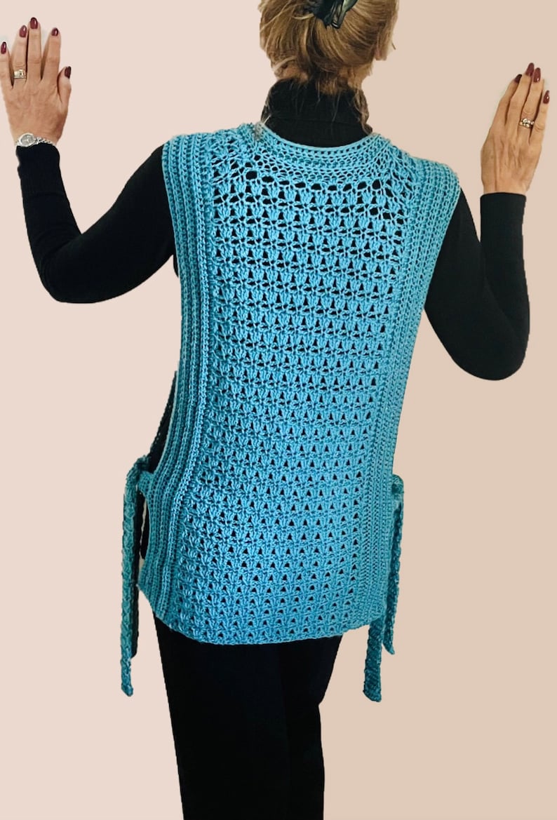 Boho Chique Pinafore-Crochet PATTERN-English USA – crochetjennifer.com