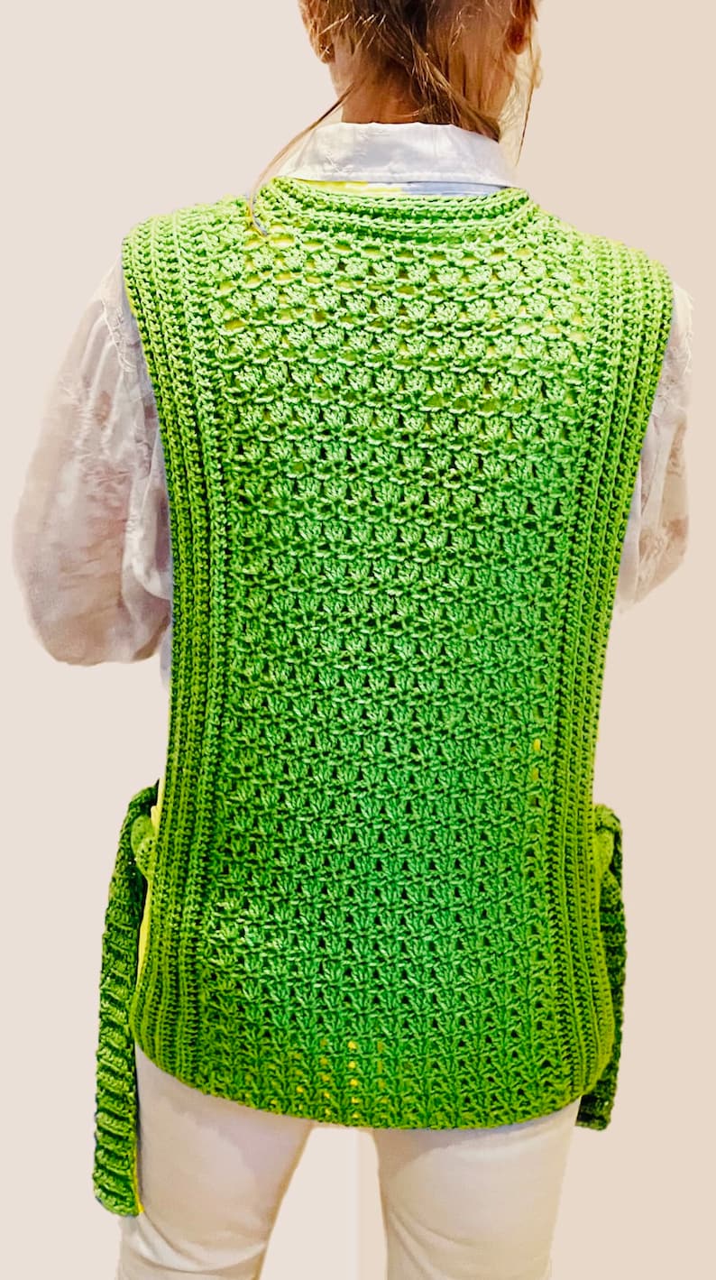 Boho Chique Pinafore-Crochet PATTERN-English USA