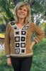 Toffee Trail Sweater - Crochet PATTERN - English US Terms - Digital pdf
