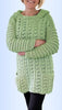 EZ Breezy Winter Hoodie - Crochet PATTERN - English USA - digital download