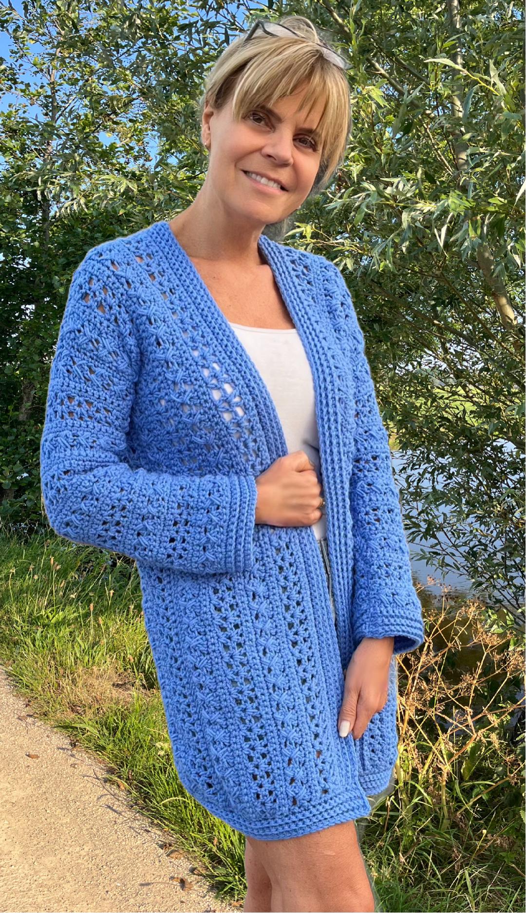 Harmonious Duo - Crochet PATTERN pdf - Cardigan and Summer Sweater - English US Terms