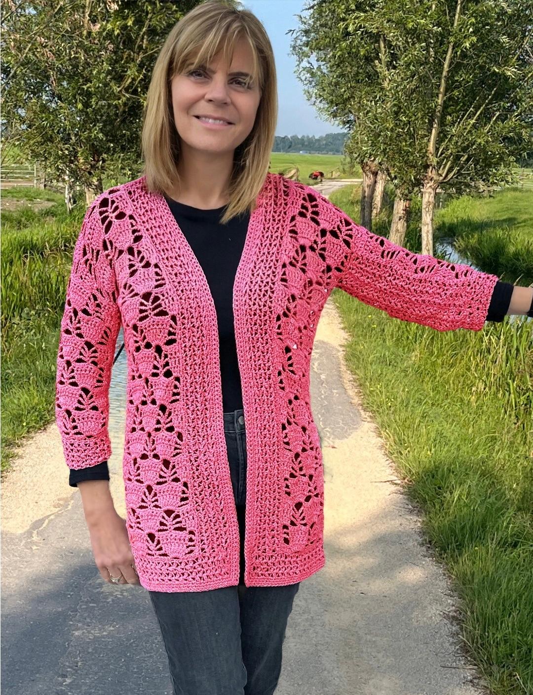 A Royal Pair - Top & Cardigan - Crochet PATTERN - English US Terms
