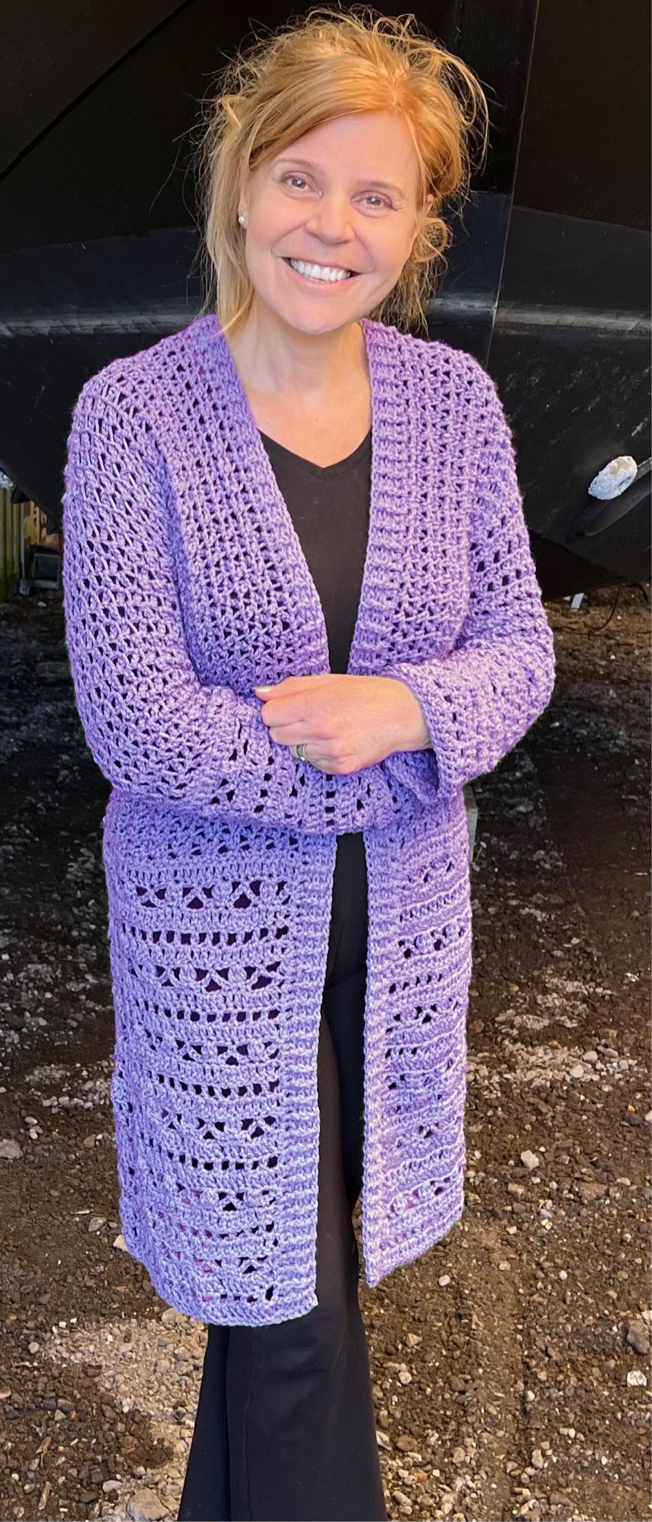 2B in Tune Cardigan - Crochet Pattern - English USA digital pdf file