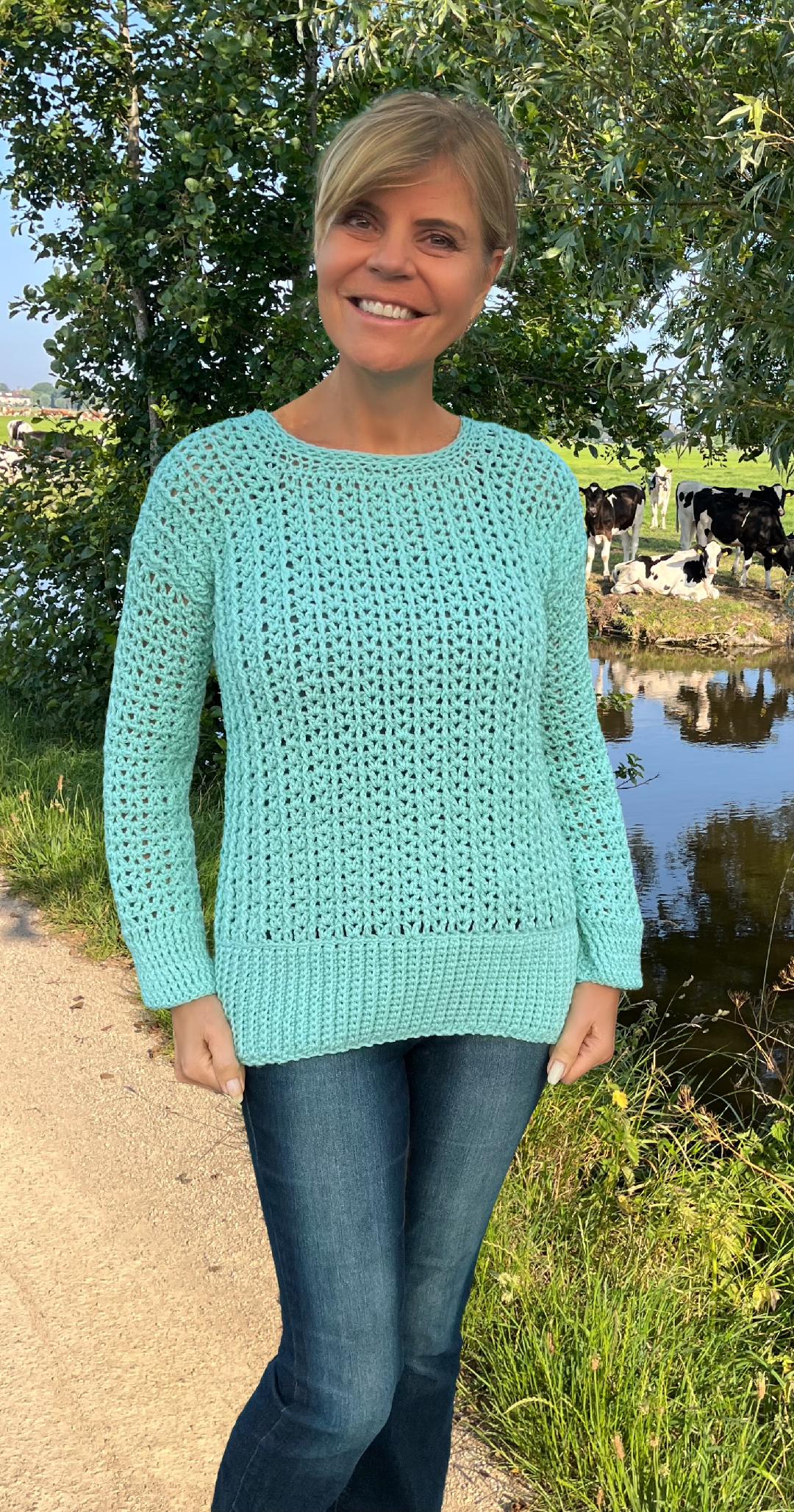 Cozy & Comfy - Sweater and Cardigan - Crochet PATTERN - English US Terms