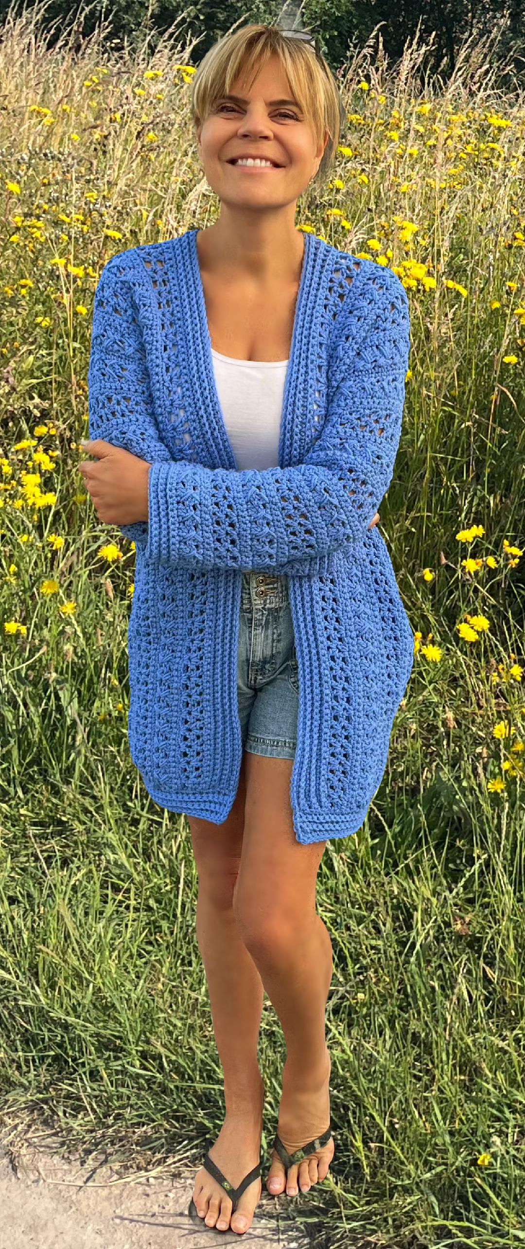 Harmonious Duo - Crochet PATTERN pdf - Cardigan and Summer Sweater - English US Terms