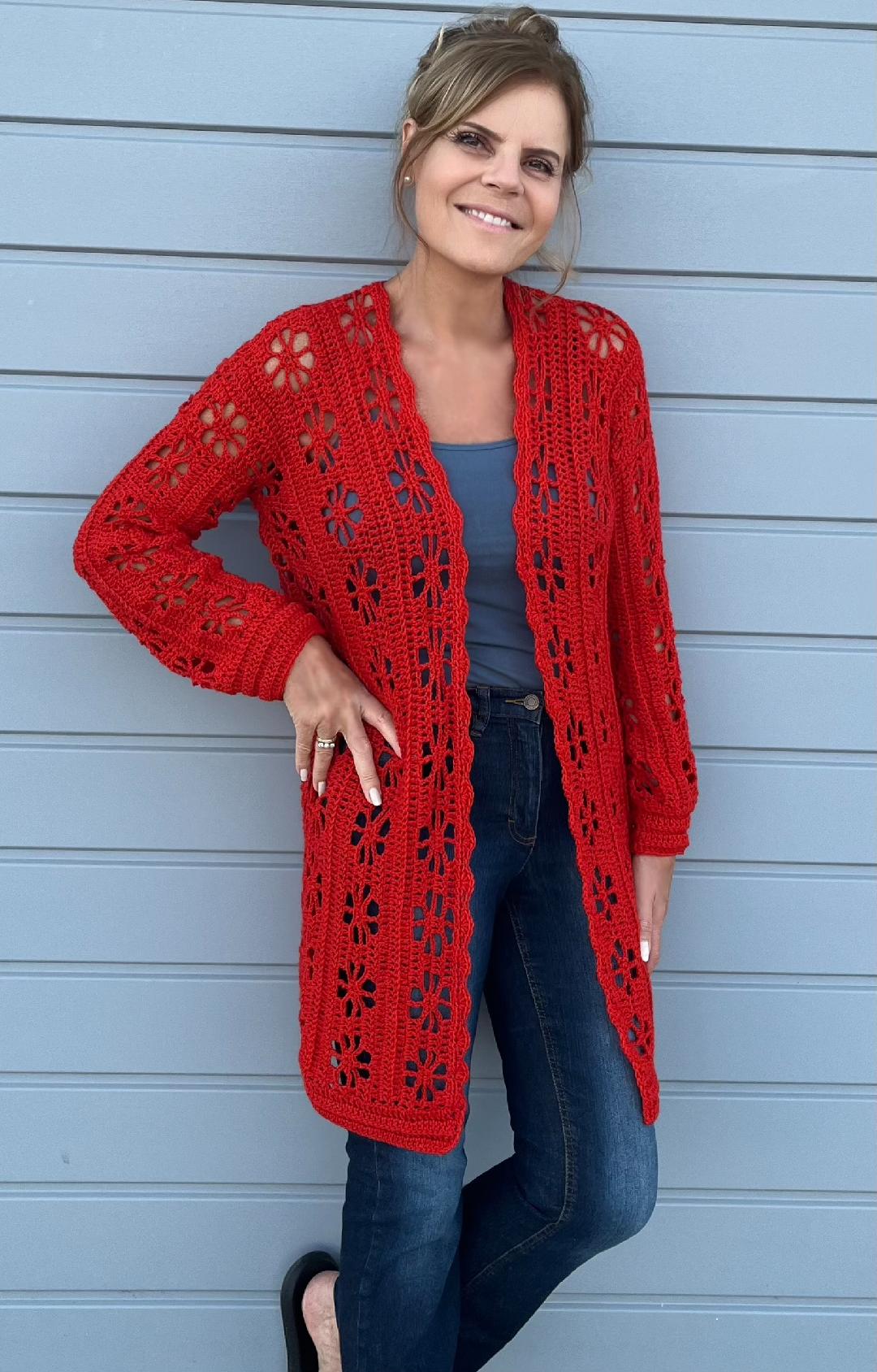 Infinite Summer Vibes Duo - Sweater and Cardigan Crochet PATTERN - English US Terms - digital PDF