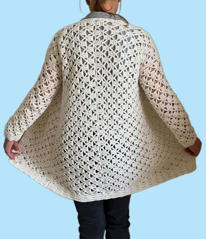 Avani Cardi - Crochet PATTERN - English USA