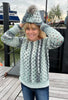 Sage Symphony Sweater (plus matching hat) - Crochet PATTERN - English US Terms