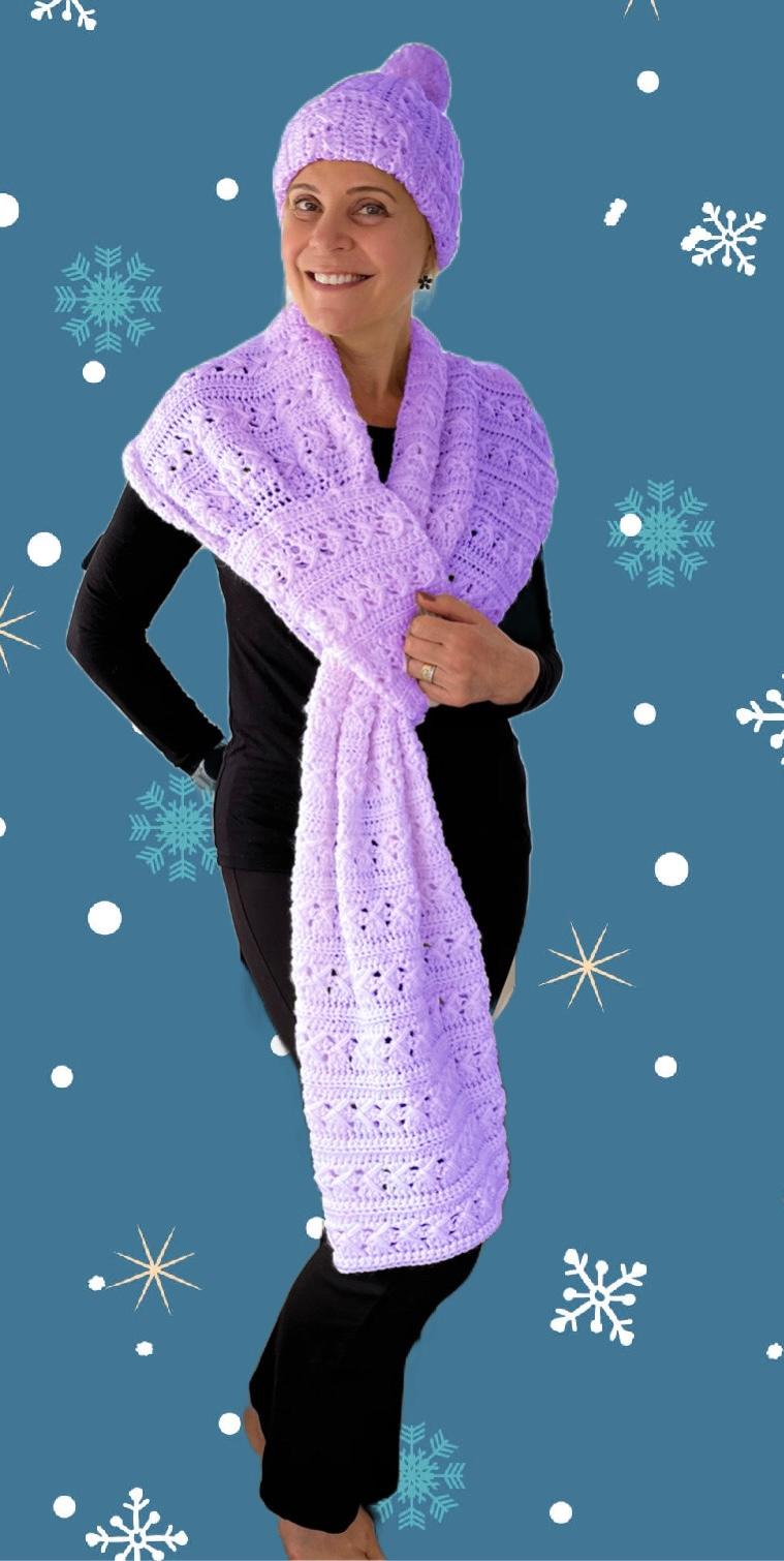 Cozy Slip Knot Shawl Set - Crochet Pattern - English US terms