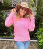 Tickled Pink Sweater - with bonus Yoga Zen socks Pattern - Crochet PATTERNS - English US terms