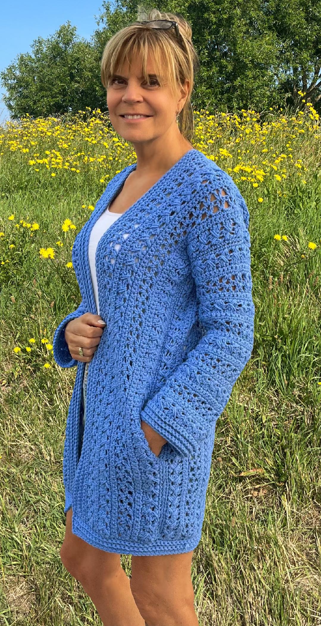 Harmonious Duo - Crochet PATTERN pdf - Cardigan and Summer Sweater - English US Terms