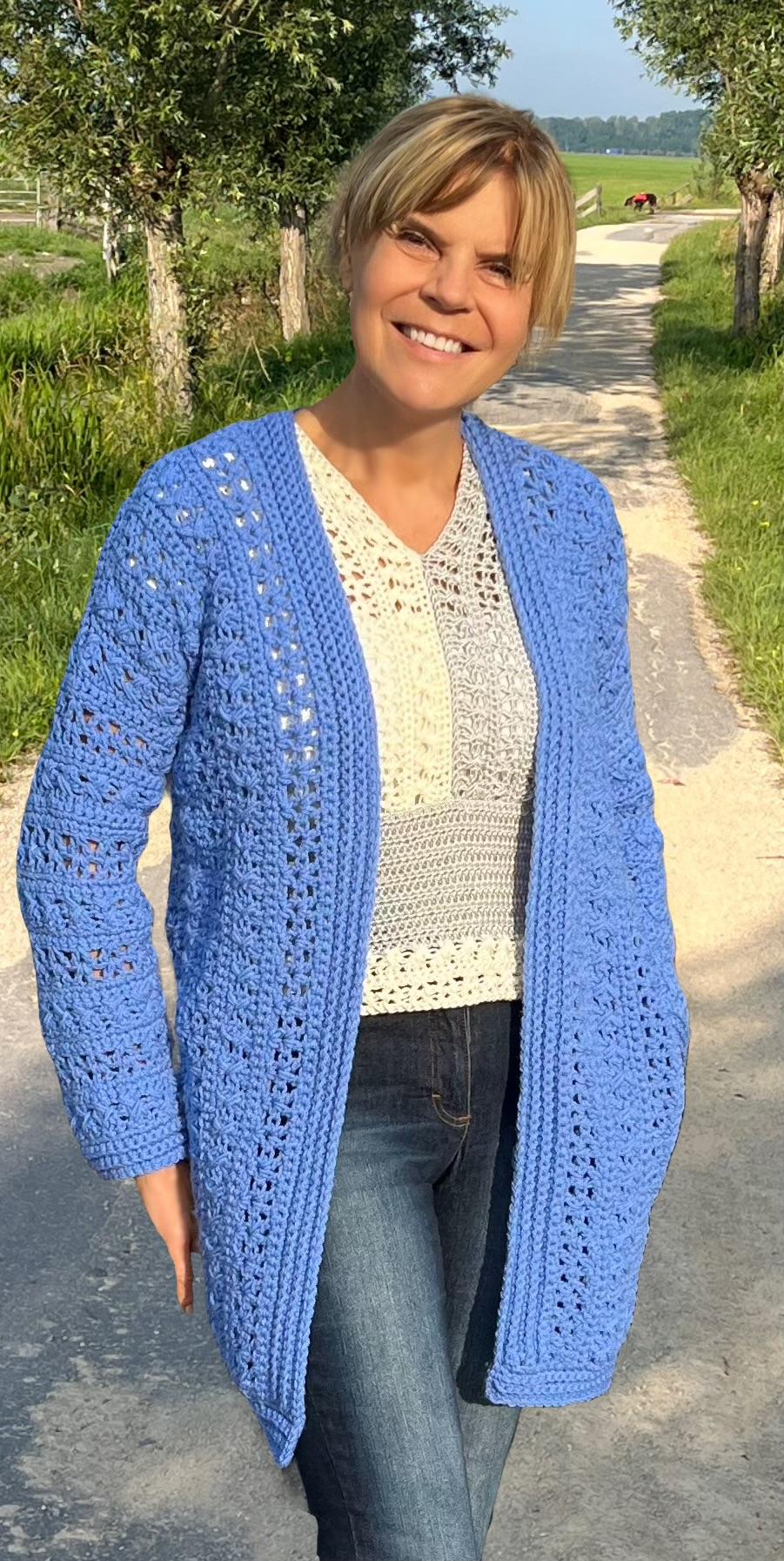 Harmonious Duo - Crochet PATTERN pdf - Cardigan and Summer Sweater - English US Terms