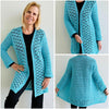 Surrounded By Stars - Cardigan - Crochet PATTERN - English USA -digital pdf