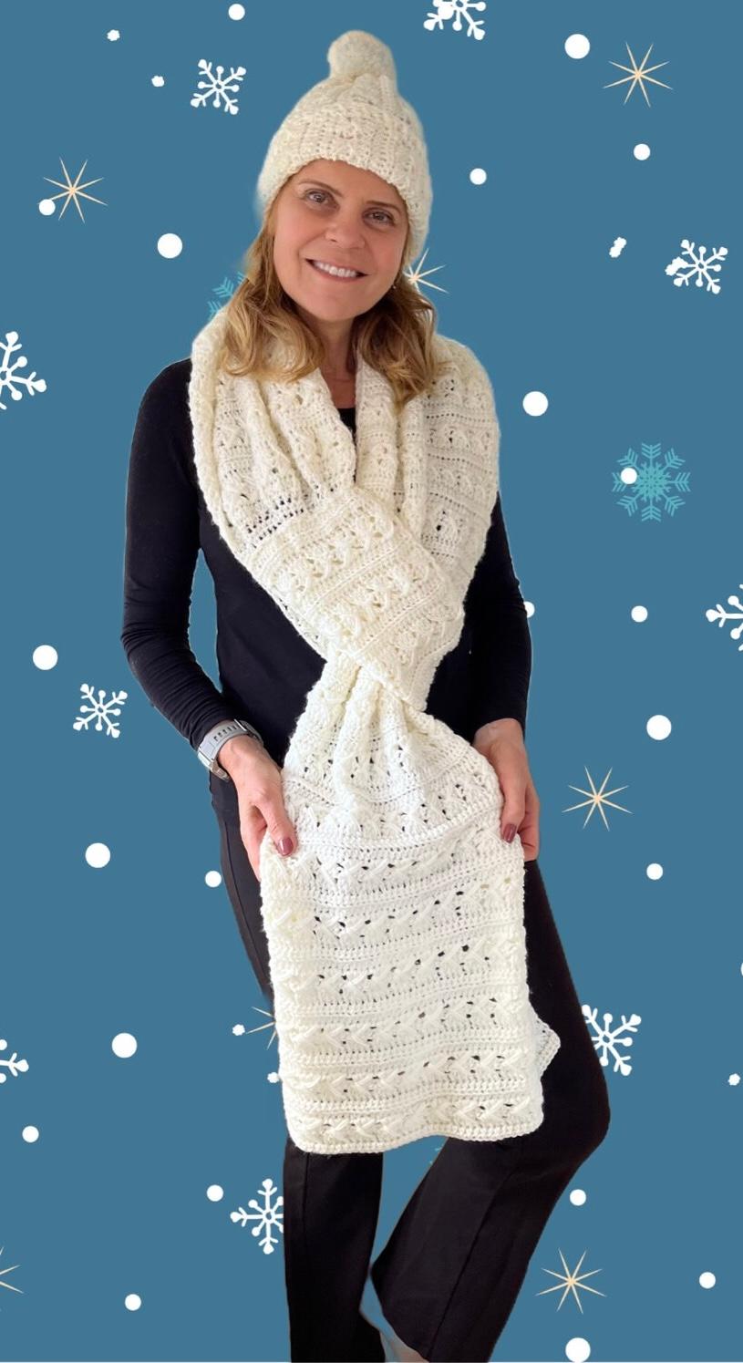 Cozy Slip Knot Shawl Set - Crochet Pattern - English US terms